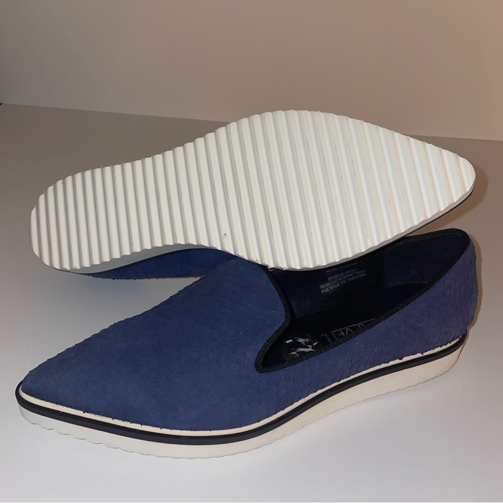 Blue Python Leather platform sneakers - Picture 5 of 6